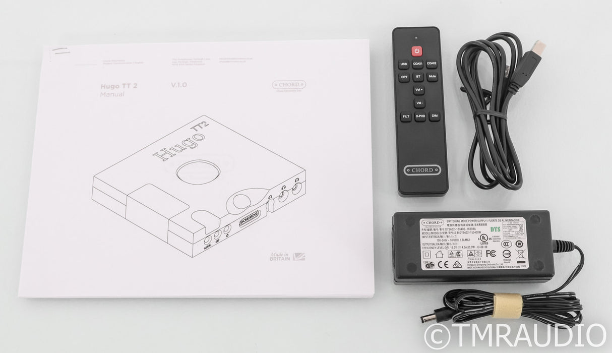 Chord Electronics Hugo TT2 DSD DAC / Headphone Amplifier; TT-2; Bluetooth