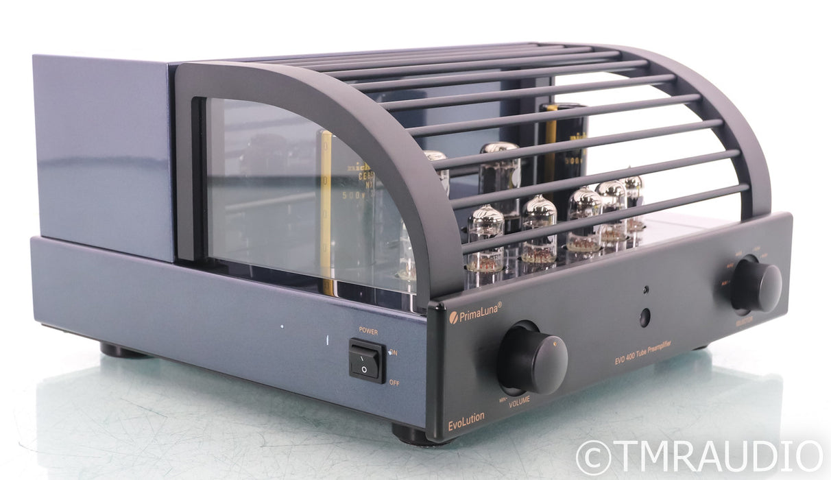 PrimaLuna EvoLution EVO 400 Stereo Tube Preamplifier; Black; Remote