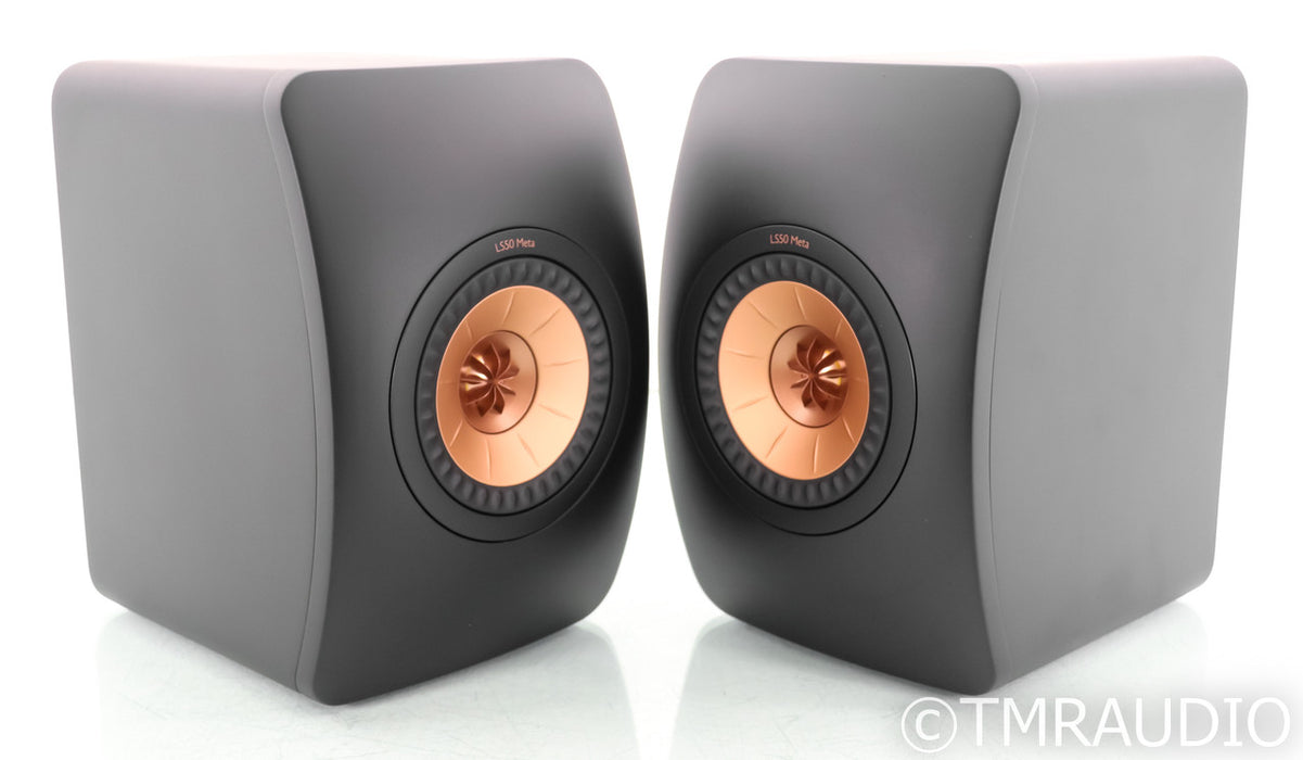 KEF LS50 Meta Bookshelf Speakers; Black Pair; LS-50