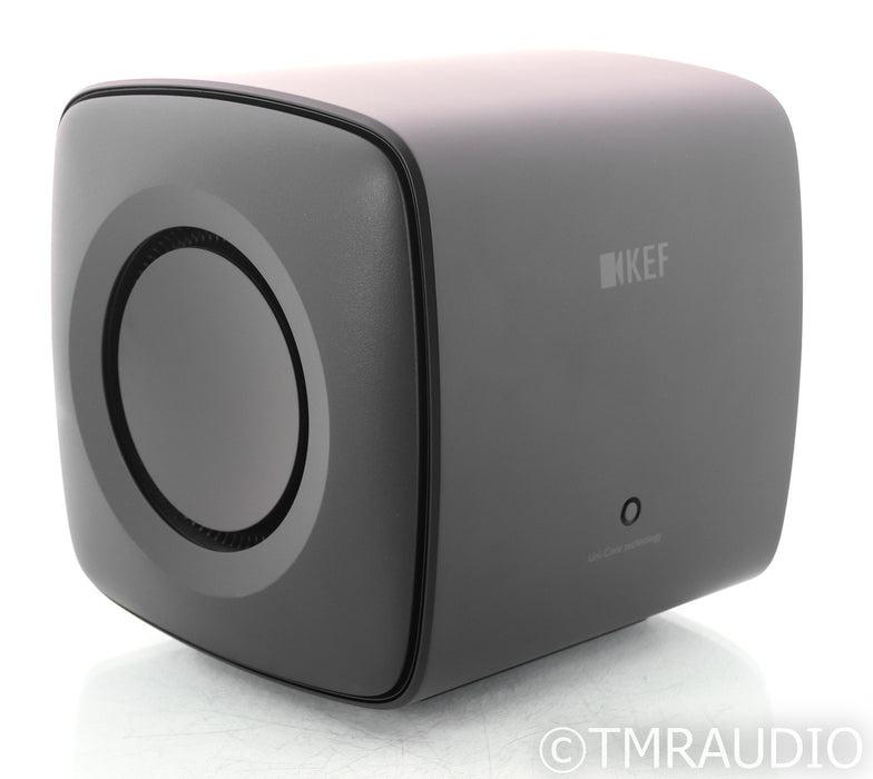 KEF KC62 Dual 6.5" Powered Subwoofer; Black; KC-62