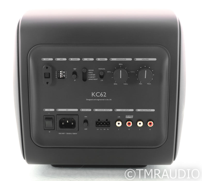 KEF KC62 Dual 6.5" Powered Subwoofer; Black; KC-62