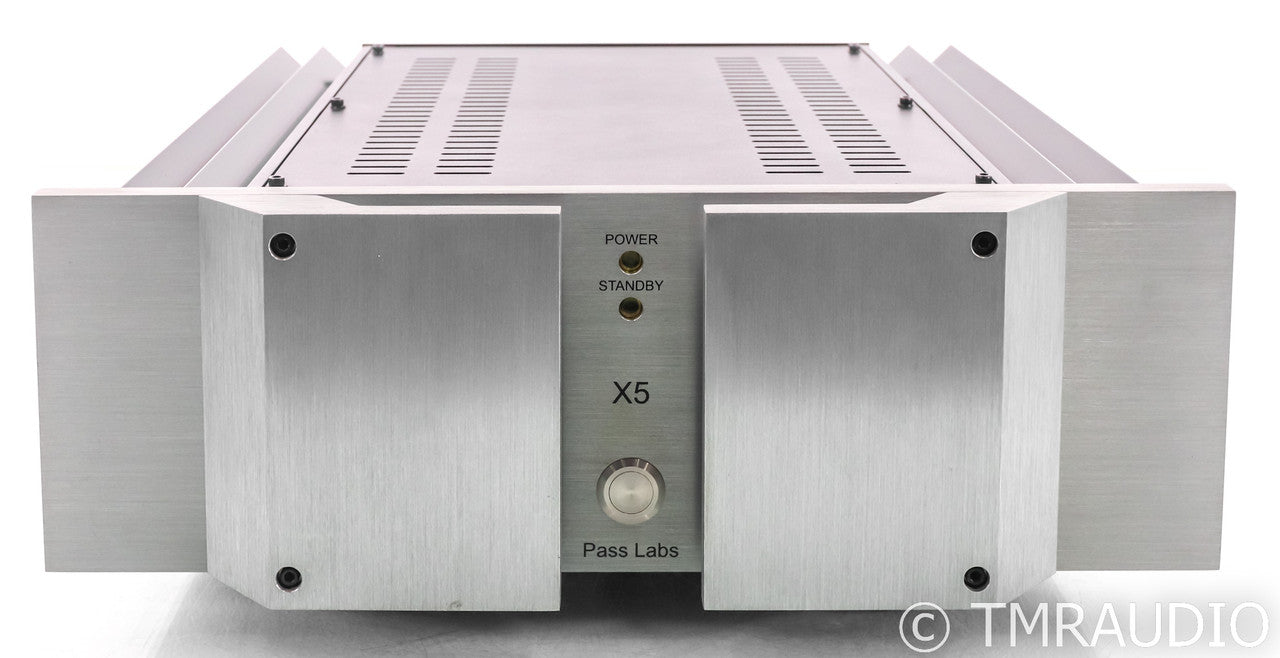 Pass Labs X5 Five Channel Power Amplifier; Silver; Upgraded Power Cable