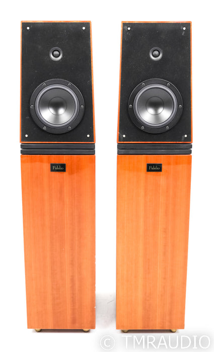 Verity Audio Fidelio Floorstanding Speakers; Makore Wood Pair