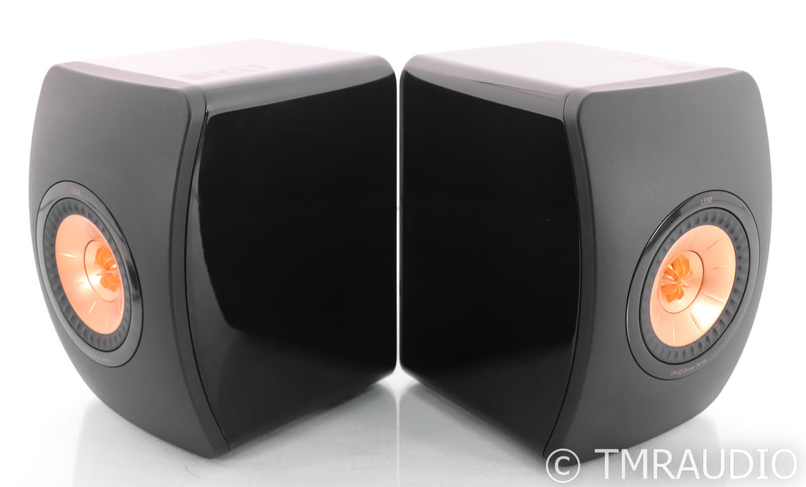 KEF LS50 Bookshelf Speakers; Carbon Black Pair; LS-50