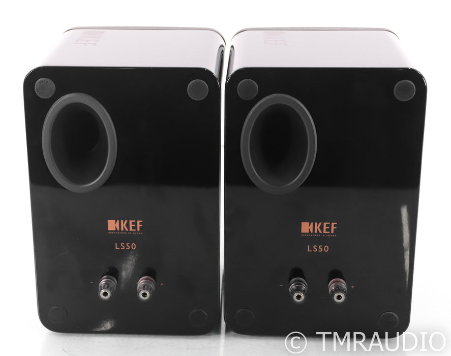KEF LS50 Bookshelf Speakers; Carbon Black Pair; LS-50