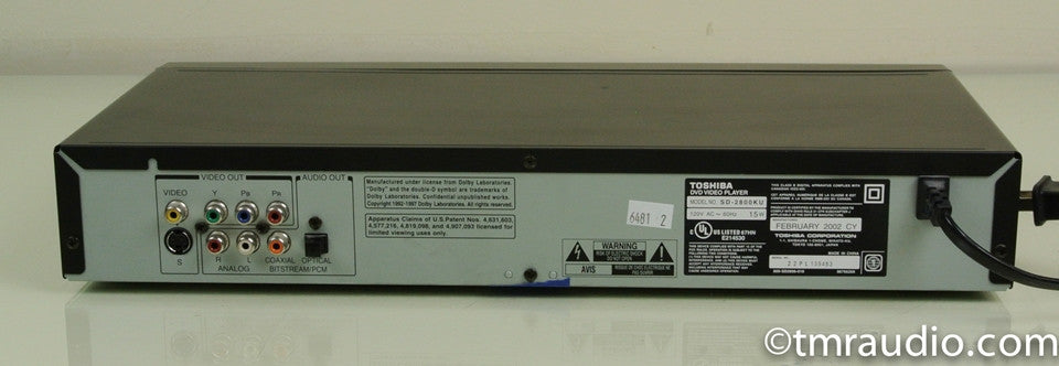 Toshiba SD-2800 CD / DVD Player