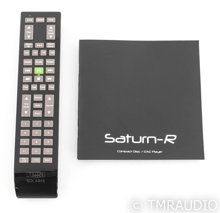 Rega Saturn-R CD Player; Black; Remote
