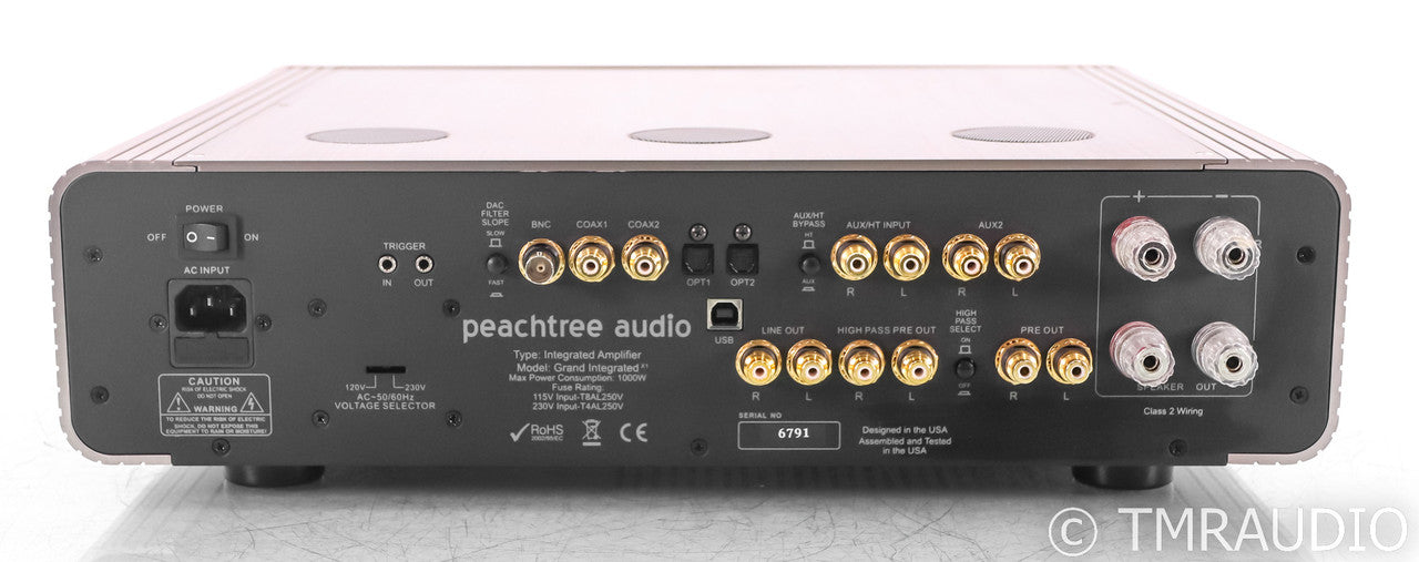 Peachtree Grand Integrated X-1 Stereo Integrated Amplifier; X1; Tube Hybrid; USB
