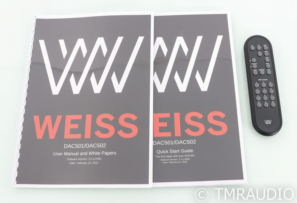 Weiss DAC501 D/A Converter; DAC-501; USB; Remote (Open Box)