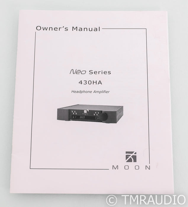 SimAudio Moon Neo 430HA Headphone Amplifier / Preamplifier; 430-HA (No Remote)