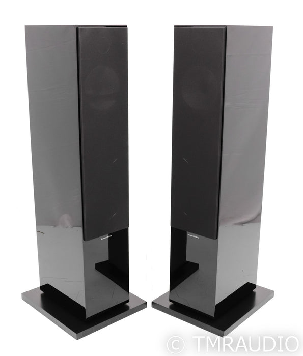 B&W 703 S2 Floorstanding Speakers; Gloss Black Pair