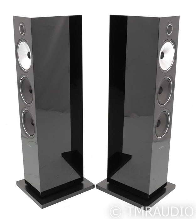B&W 703 S2 Floorstanding Speakers; Gloss Black Pair