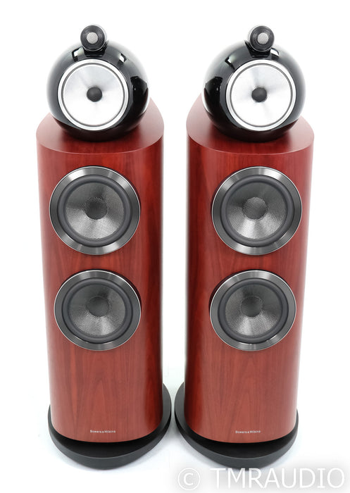 B&W 802 D3 Floorstanding Speakers; Rosenut Pair