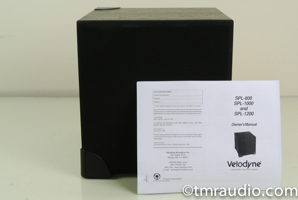 Velodyne SPL-1000 Subwoofer
