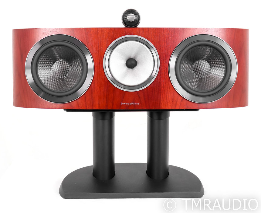 B&W HTM1 D3 Center Channel Speaker; D-3; Diamond Series; Rosewood w/ Stand