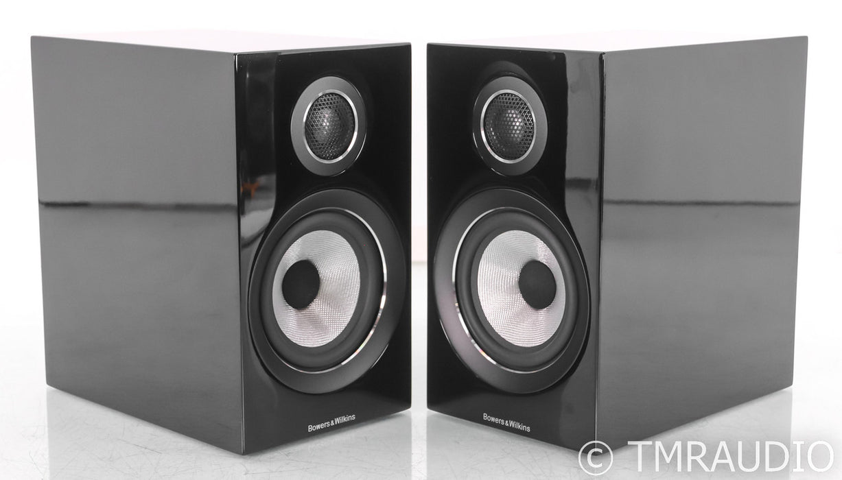 B&W 707 S2 Bookshelf Speakers; S-2; Piano Black Pair