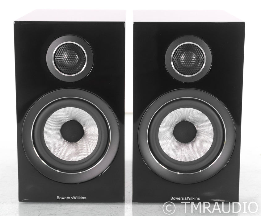 B&W 707 S2 Bookshelf Speakers; S-2; Piano Black Pair