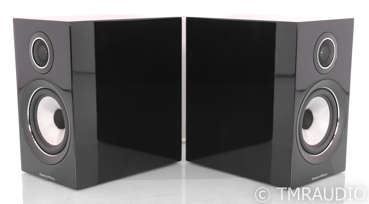 B&W 707 S2 Bookshelf Speakers; S-2; Piano Black Pair