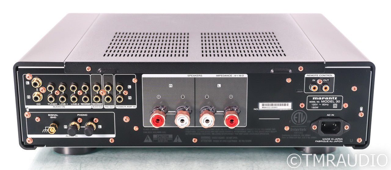 Marantz Model 30 Stereo Integrated Amplifier; Remote; Black; MM / MC Phono