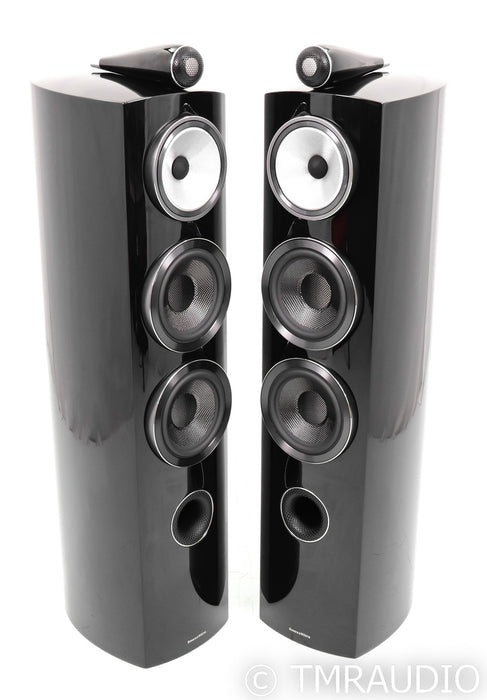 B&W 804 D3 Floorstanding Speakers; D-3; Piano Black Pair