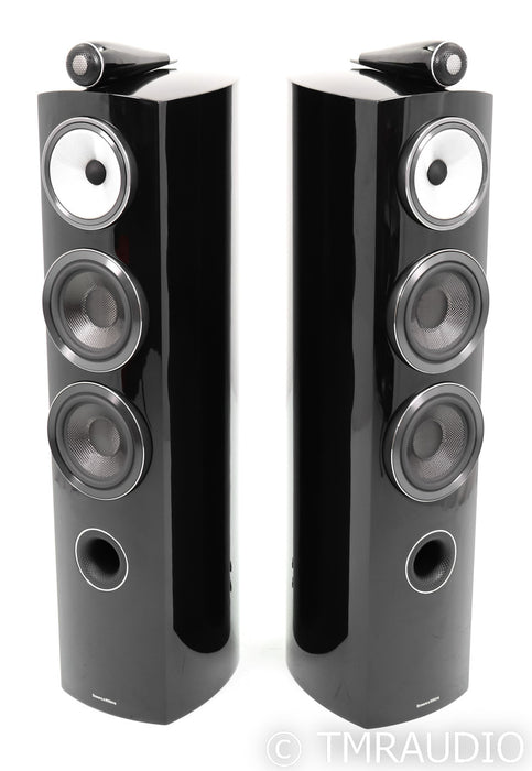 B&W 804 D3 Floorstanding Speakers; D-3; Piano Black Pair