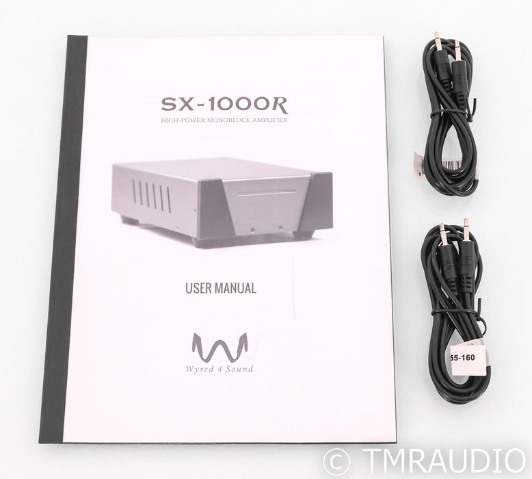 Wyred 4 Sound SX-1000R Mono Power Amplifiers; SX1000R; Black Pair