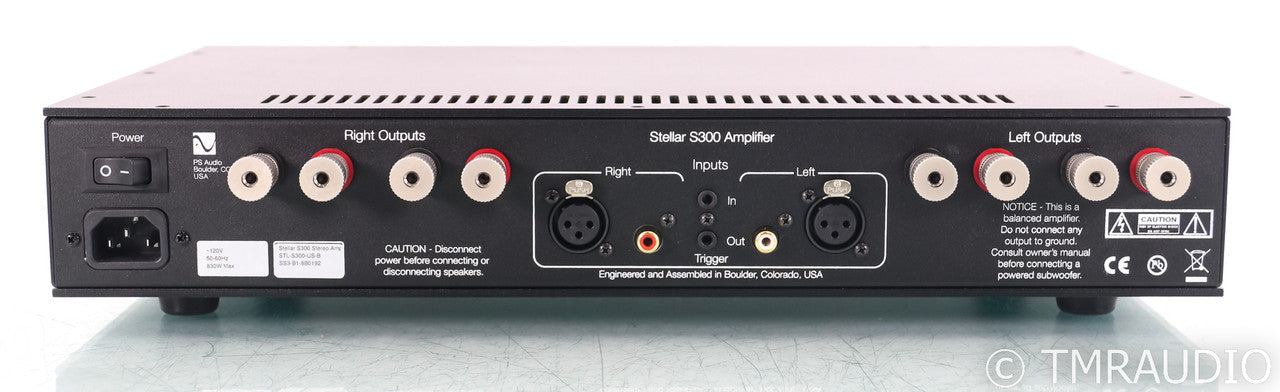PS Audio S300 Stereo Power Amplifier; Black (Used)