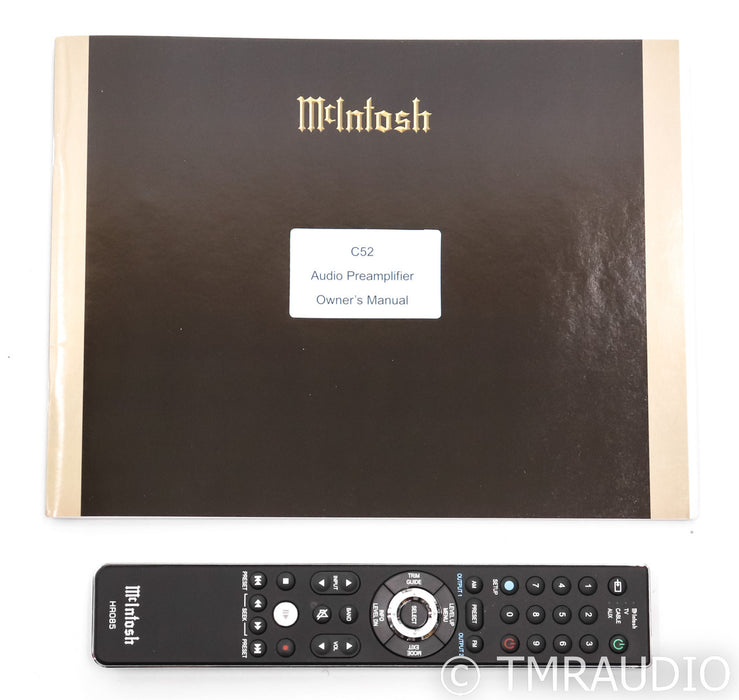 McIntosh C52 Stereo Preamplifier; C-52; DAC; Remote