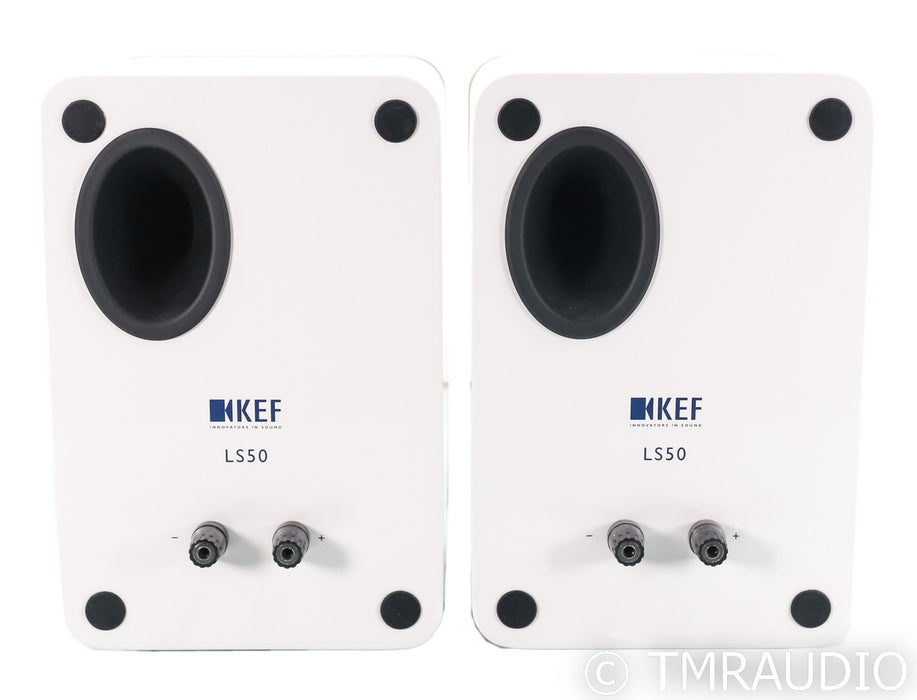 KEF LS50 Bookshelf Speakers; White Pair; LS-50