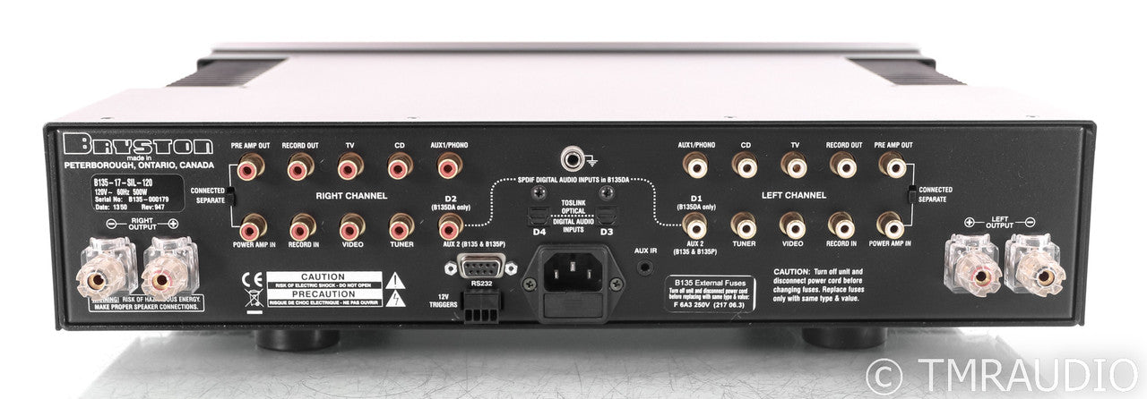 Bryston B135 SST2 Stereo Integrated Amplifier; 17"; Silver (No Remote)