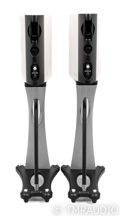Raidho D1.1 Bookshelf Speakers; D-1.1; White Pair w/ Stands