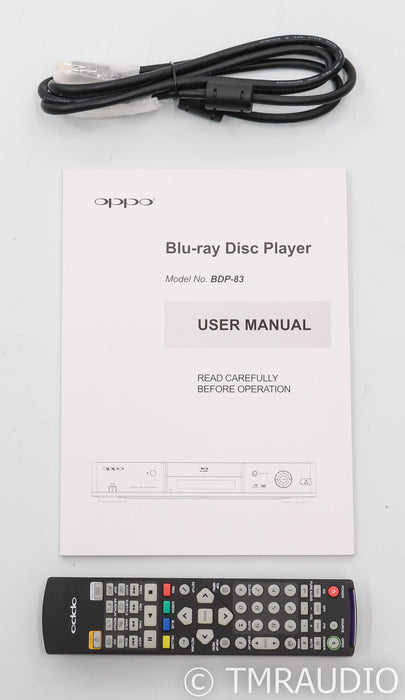 Oppo BDP-83 Special Edition CD / Blu-ray Player; Remote; BDP83SE