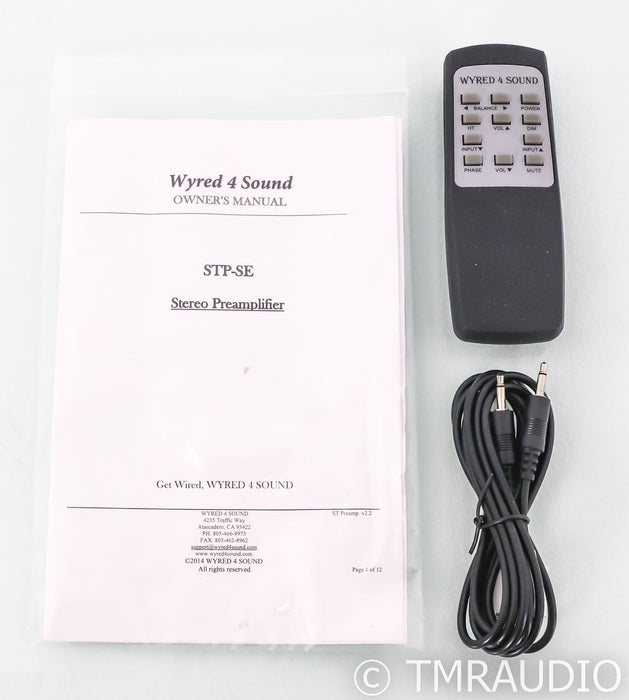 Wyred 4 Sound STP-SE Stereo Preamplifier; Remote; Special Edition