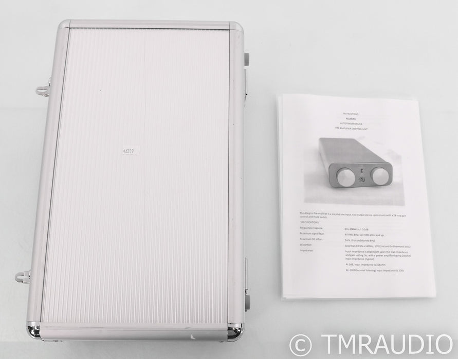 Townshend Allegri+ Passive Stereo Preamplifier; Plus