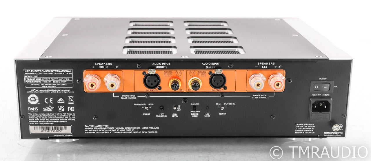 NAD Masters M23 Stereo Power Amplifier; M-23