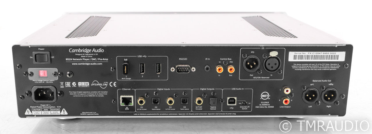 Cambridge Azur 851N Network Streamer / DAC; Remote; Roon Ready; USB