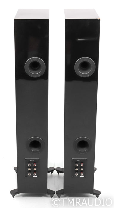 KEF R5 Floorstanding Speakers; R-5; Gloss Black Pair