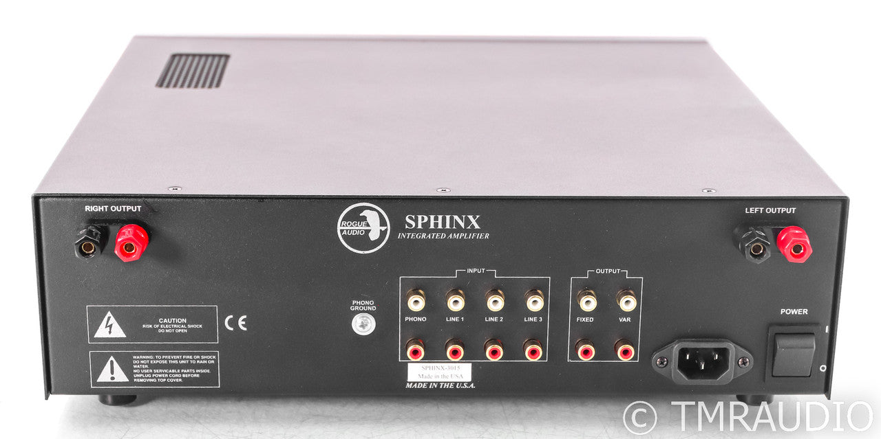 Rogue Audio Sphinx V3 Stereo Tube Hybrid Integrated Amplifier; Silver; Remote; MM / MC Phono
