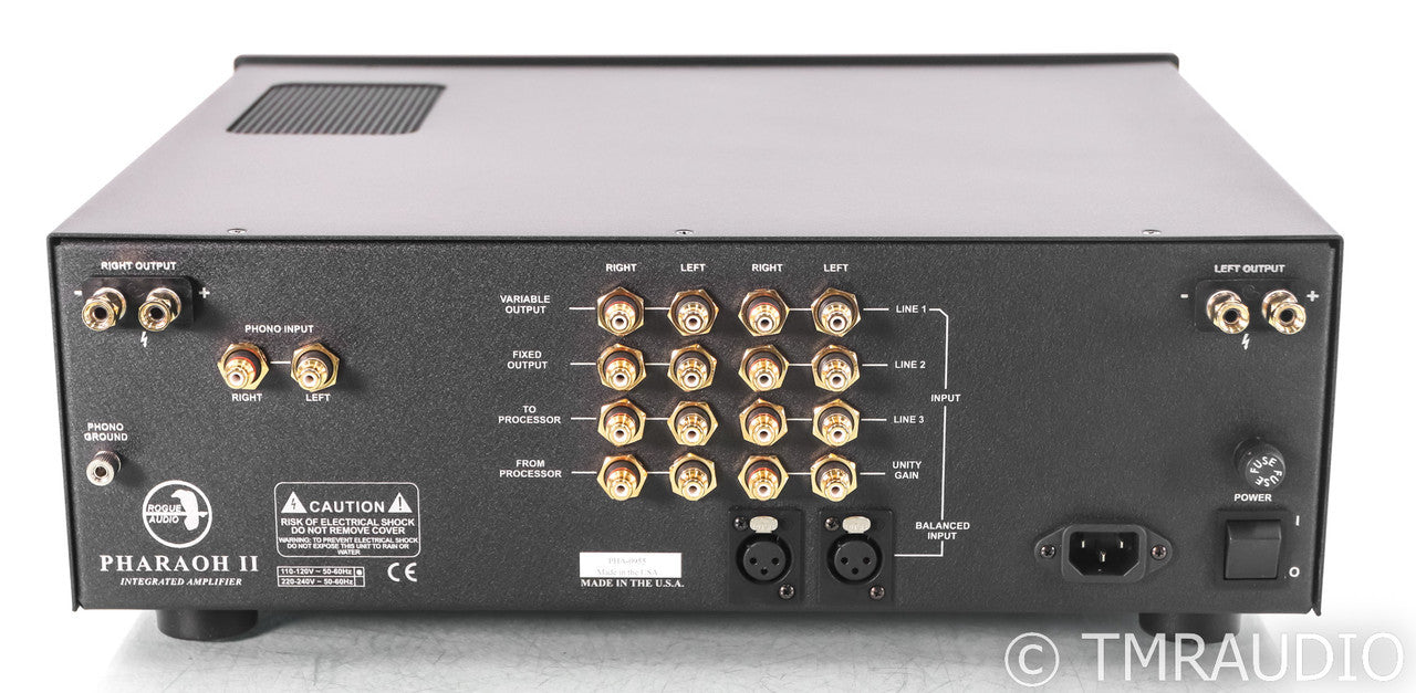 Rogue Audio Pharaoh II Stereo Tube Hybrid Integrated Amplifier; Remote; MM / MC Phono