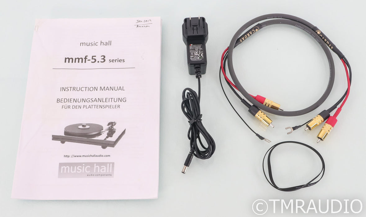 Music Hall MMF-5.3 Belt Drive Turntable; MMF5.3; Ortofon 2M Blue MM Cartridge