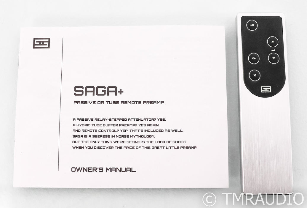 Schiit Saga+ Stereo Tube Hybrid Preamplifier; Plus; Remote