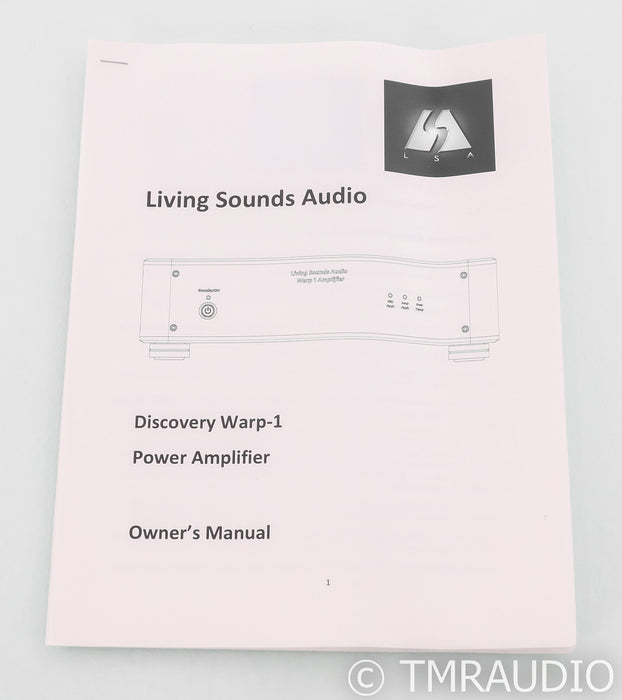 LSA Warp-1 Stereo Power Amplifier; Living Sound