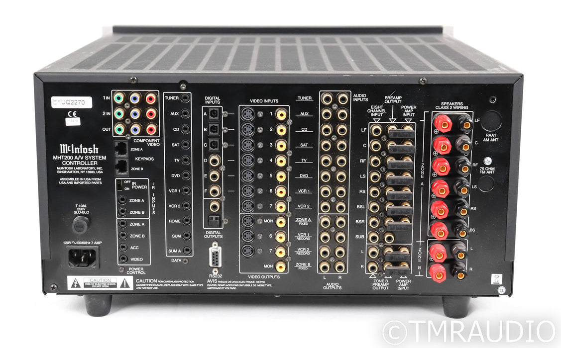 McIntosh MHT2000 7.1 Channel Home Theater Receiver; MHT-2000 (No Remote)