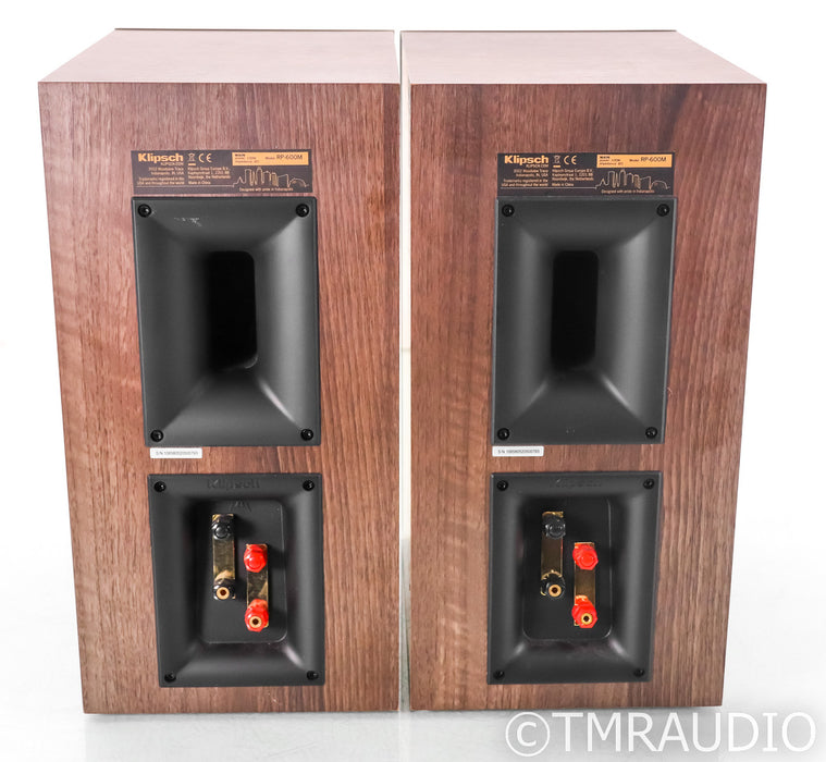 Klipsch RP-600M Bookshelf Speakers; RP600M; Walnut Pair