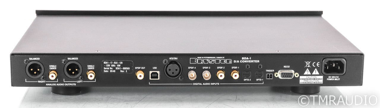Bryston BDA-1 DAC; BDA1; Black (No Remote)