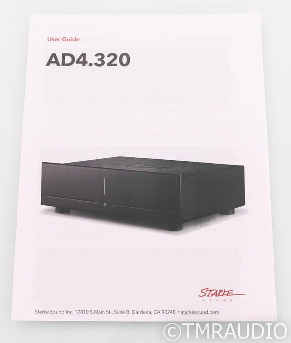 Starke Sound AD4.320 4 Channel Power Ampliifer; Black
