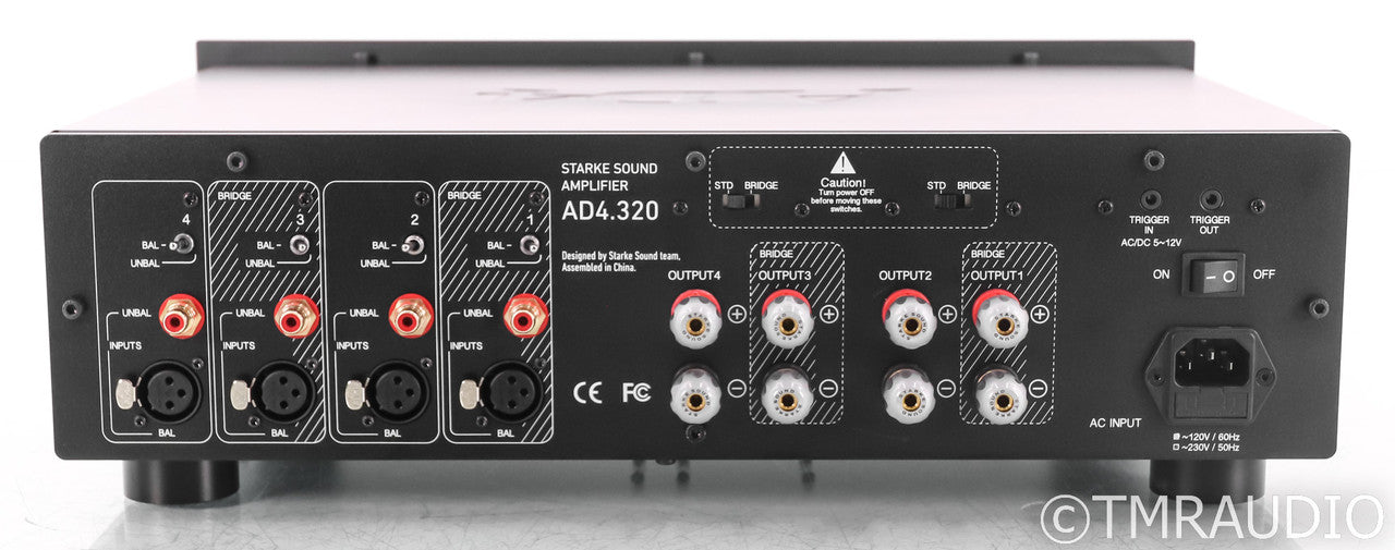 Starke Sound AD4.320 4 Channel Power Ampliifer; Black