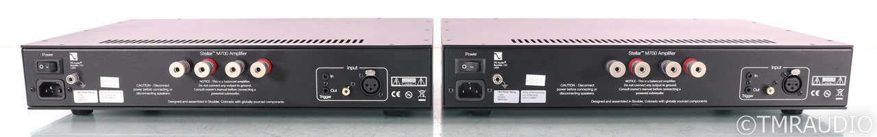 PS Audio Stellar M700 Mono Power Amplifier; Black Pair