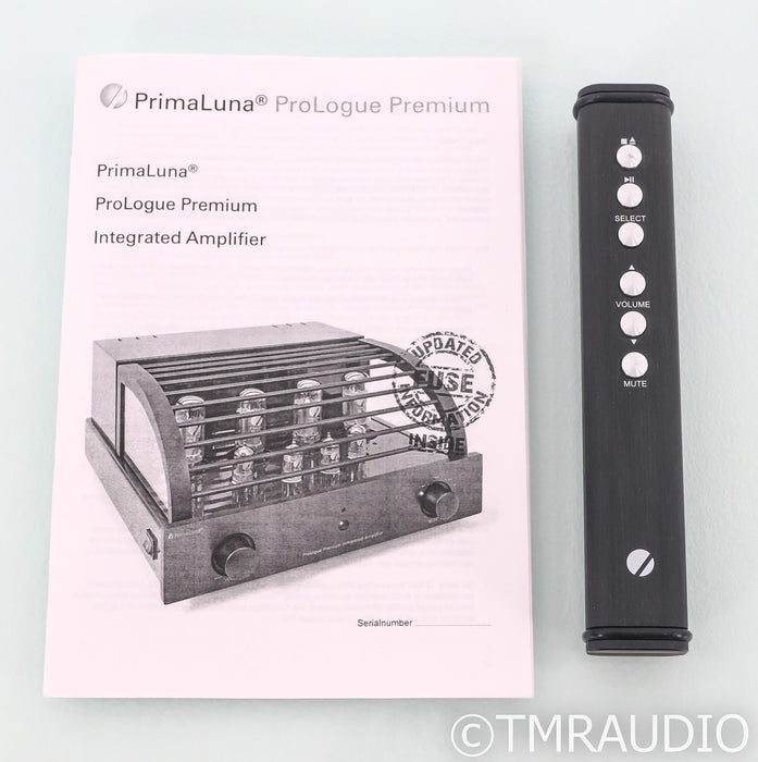 PrimaLuna ProLogue Premium Stereo Integrated Amplifier; Black; Remote