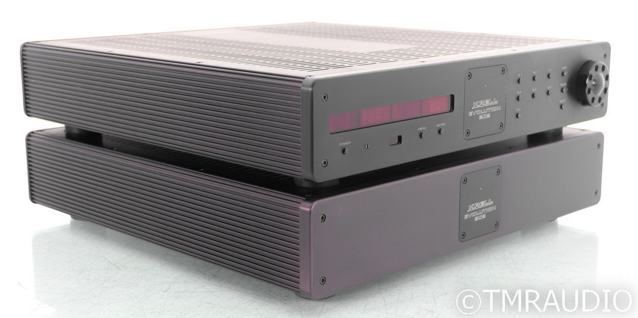 Krell EVO-202 Stereo Preamplifier w/ Power Supply; Remote; Black; Evolution